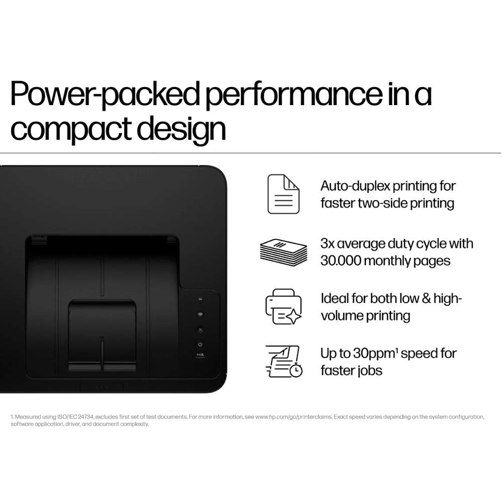 HP Laser Printer 303d A4 Single Function with Duplex view 3